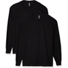 image:imageHanes Mens Beefy Long Sleeve Shirt 1 or 2 PackBlack  2 Pack
