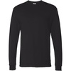 image:imageHanes Mens Essentials LongSleeve TShirt Crewneck Cotton TShirts for Men 2PackBlack  2 Pack