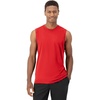 image:imageHanes Mens Moves Tank Performance Tank for Men MoistureWicking Tank Top 4Way StretchHolly Berry Red