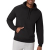 image:imageHanes Mens Originals Fleece Hoodie Garment Dyed Hooded Sweatshirt Unisex Fleece PulloverBlack