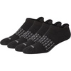 image:imageHanes Mens Socks Absolute Comfort Cushioned Moisturewicking Seamless Toe 4 Pack Ankle Crew and Heel Shield SocksBlack  Heel Shield