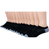 image:imageHanes Mens Socks Active Cool Xtemp Lightweight Moisturewicking Cushioned Ankle Crew and No Show 12 and 14 Pair PacksBlack