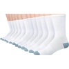 image:imageHanes Mens Socks Active Cool Xtemp Lightweight Moisturewicking Cushioned Ankle Crew and No Show 12 and 14 Pair PacksCrew  White