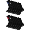 image:imageHanes Mens Socks Xtemp Cushioned Low Cut Socks 12 amp 14 Pair PacksBlack Stripe  Crew 14 Pair