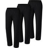 image:imageHanes Mens Sweatpants Pack  3Pack  Essentials Midweight Cotton Jersey Lounge Pants  Open Bottom  Pockets  32BlackBlackBlack