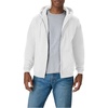 image:imageHanes Mens Zipup Hoodie Ecosmart Fleece Fullzip Hoodie for Men Hooded SweatshirtWhite