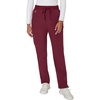 image:imageHanes Womens Comfort Fit Scrub Pants MoistureWicking Healthcare Scrubs for Women 3 PocketsAfternoon Burgundy