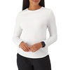 image:imageHanes Womens Comfort Fit Scrubs Underscrub Supersoft Viscose from Bamboo Long Sleeve ShirtWhite