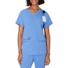 image:imageHanes Womens Hanes Womens Premium Scrubs Top with Pockets Comfort Fit Scrubs for Women Nurse EssentialsCeil Blue 2