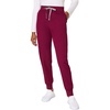 image:imageHanes Womens Scrub Joggers Comfort Fit Healthcare Pants for Women MoistureWicking Medical Scrubs with Odor ControlAfternoon Burgundy