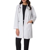 image:imageHanes Womens Scrubs Lab Coat Healthcare Lab Coat Scrubs Jacket With Pockets Soil amp Water ResistantMarble White