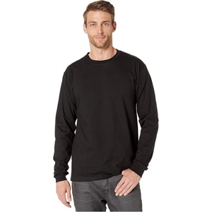 image:imageHanes Mens Beefy Long Sleeve Shirt 1 or 2 PackBlack  1 Pack