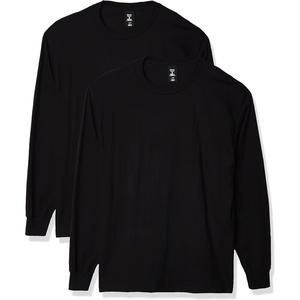 image:imageHanes Mens Beefy Long Sleeve Shirt 1 or 2 PackBlack  2 Pack