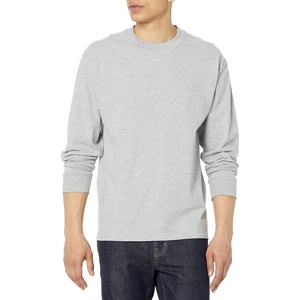 image:imageHanes Mens Beefy Long Sleeve Shirt 1 or 2 PackLight Steel  1 Pack