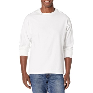 image:imageHanes Mens Beefy Long Sleeve Shirt 1 or 2 PackWhite  1 Pack