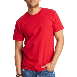 image:imageHanes Mens BeefyT TShirt Heavyweight Cotton TShirts for Men 1 or 2 Pack Mens Tees TallDeep Red