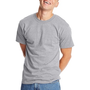 image:imageHanes Mens BeefyT TShirt Heavyweight Cotton TShirts for Men 1 or 2 Pack Mens Tees TallLight Steel