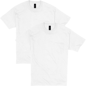 image:imageHanes Mens Beefyt Pocket Heavyweight Cotton Pocket Tee for Men FullCut TShirt 1 Or 2 PackWhite  2 Pack