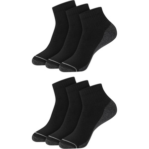 image:imageHanes Mens Crew Socks Pack 8 Pairs Max Cushion Moisturewicking Ankle Socks for Men Cushioned Ankle LengthBlackGrey  6 Pack