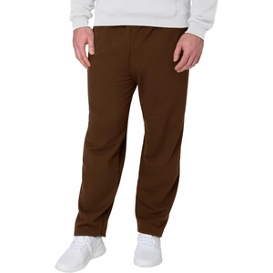image:imageHanes Mens EcoSmart Sweatpants Athletic Lounge Pants with Pockets Open Hem Bottom Fleece PantsArmy Brown