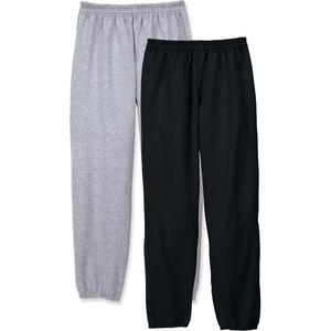 image:imageHanes Mens Ecosmart Best Sweatpants Athletic Lounge Pants with Ced CuffsBlackLight Steel  2 Pack