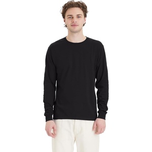 image:imageHanes Mens Essentials LongSleeve TShirt Crewneck Cotton TShirts for Men 2PackBlack  4 Pack