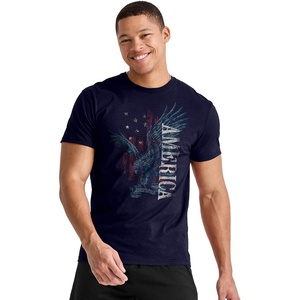 image:imageHanes Mens Essentials Short Sleeve Graphic TeeEagle America