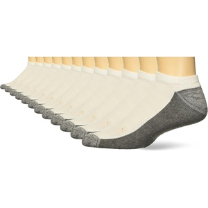 image:imageHanes Mens Low Cut and NoShow MoistureWicking XTemp Cushioned Athletic Socks 12 or 14 PackWhite  No Show 12 Pair