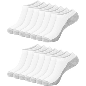 image:imageHanes Mens Low Cut and NoShow MoistureWicking XTemp Cushioned Athletic Socks 12 or 14 PackWhite  No Show 14 Pair