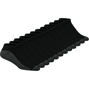 image:imageHanes Mens Max Cushion Low Cut Socks 6 8 and 12 Pair Pack White and BlackBlack  12 Pair Pack
