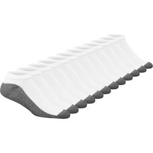 image:imageHanes Mens Max Cushion Low Cut Socks 6 8 and 12 Pair Pack White and BlackWhite  12 Pair Pack