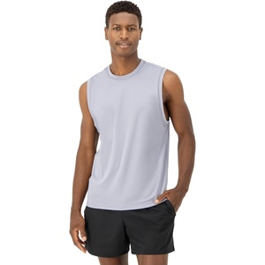 image:imageHanes Mens Moves Tank Performance Tank for Men MoistureWicking Tank Top 4Way StretchTubing Grey