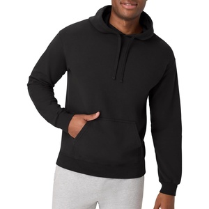 image:imageHanes Mens Originals Fleece Hoodie Garment Dyed Hooded Sweatshirt Unisex Fleece PulloverBlack