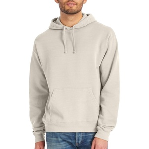 image:imageHanes Mens Originals Fleece Hoodie Garment Dyed Hooded Sweatshirt Unisex Fleece PulloverParchment