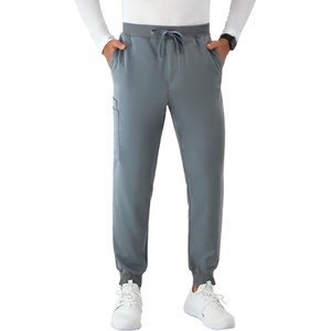 image:imageHanes Mens Scrubs Healthcare Joggers Scrub Joggers for Men MoistureWicking amp Odor Control Multiple PocketsSlate Grey