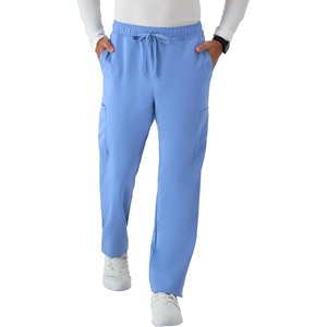 image:imageHanes Mens Scrubs Healthcare Pants Scrub Pants for Men MoistureWicking amp Odor Control 5 PocketsCeil Blue 2