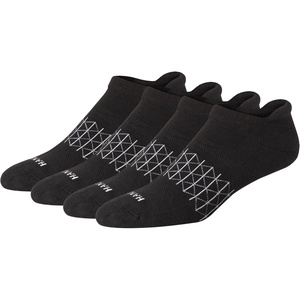 image:imageHanes Mens Socks Absolute Comfort Cushioned Moisturewicking Seamless Toe 4 Pack Ankle Crew and Heel Shield SocksBlack  Heel Shield