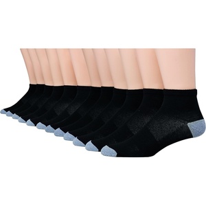 image:imageHanes Mens Socks Active Cool Xtemp Lightweight Moisturewicking Cushioned Ankle Crew and No Show 12 and 14 Pair PacksBlack  Ankle 12 Pair