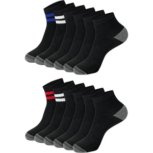 image:imageHanes Mens Socks Active Cool Xtemp Lightweight Moisturewicking Cushioned Ankle Crew and No Show 12 and 14 Pair PacksBlack Stripe  Ankle 14 Pair