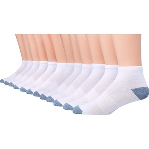 image:imageHanes Mens Socks Active Cool Xtemp Lightweight Moisturewicking Cushioned Ankle Crew and No Show 12 and 14 Pair PacksWhite  Ankle 12 Pair