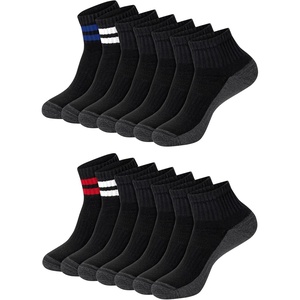 image:imageHanes Mens Socks Xtemp Cushioned Low Cut Socks 12 amp 14 Pair PacksBlack Stripe  Ankle 14 Pair