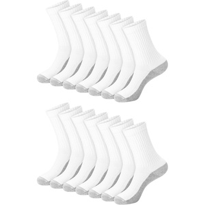 image:imageHanes Mens Socks Xtemp Cushioned Low Cut Socks 12 amp 14 Pair PacksWhite  Crew 14 Pair