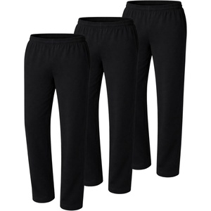 image:imageHanes Mens Sweatpants Pack  3Pack  Essentials Midweight Cotton Jersey Lounge Pants  Open Bottom  Pockets  32BlackBlackBlack