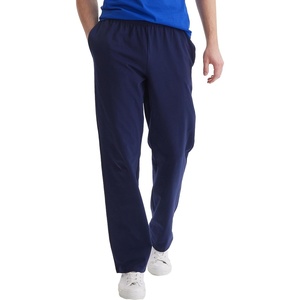 image:imageHanes Mens Sweatpants Pack  3Pack  Essentials Midweight Cotton Jersey Lounge Pants  Open Bottom  Pockets  32Navy