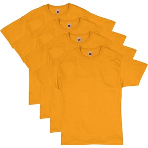 image:imageHanes Mens TShirt Pack  4 or 6 Pack  EssentialT Crewneck Cotton TShirts  Everyday Mens Clothing  Big amp TallGold  4 Pack