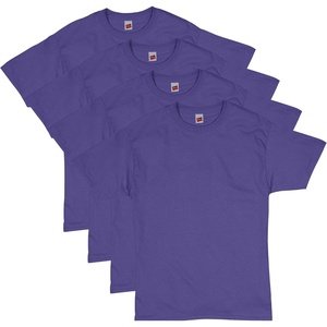 image:imageHanes Mens TShirt Pack  4 or 6 Pack  EssentialT Crewneck Cotton TShirts  Everyday Mens Clothing  Big amp TallPurple  4 Pack