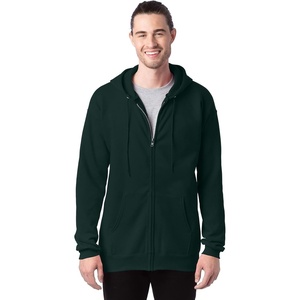 image:imageHanes Mens Ultimate FullZip Hoodie Mens Hooded Fleece Sweatshirt with ZipperDeep Forest