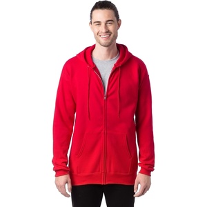 image:imageHanes Mens Ultimate FullZip Hoodie Mens Hooded Fleece Sweatshirt with ZipperDeep Red