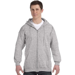 image:imageHanes Mens Ultimate FullZip Hoodie Mens Hooded Fleece Sweatshirt with ZipperLight Steel