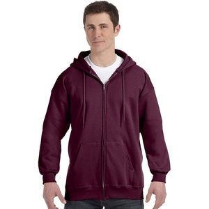 image:imageHanes Mens Ultimate FullZip Hoodie Mens Hooded Fleece Sweatshirt with ZipperMaroon